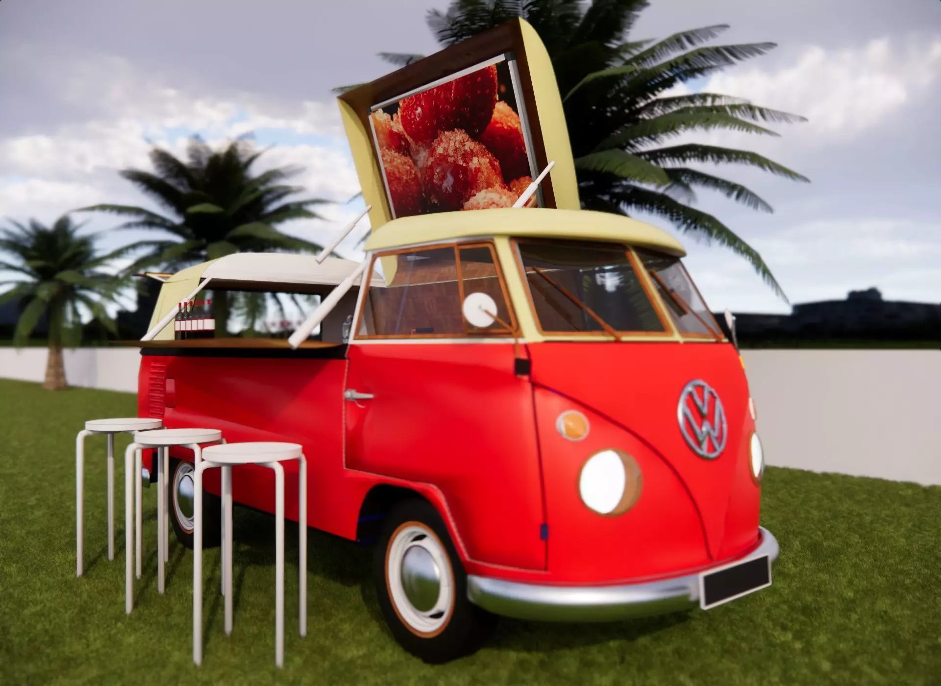 food truck 3d model 3D model_0