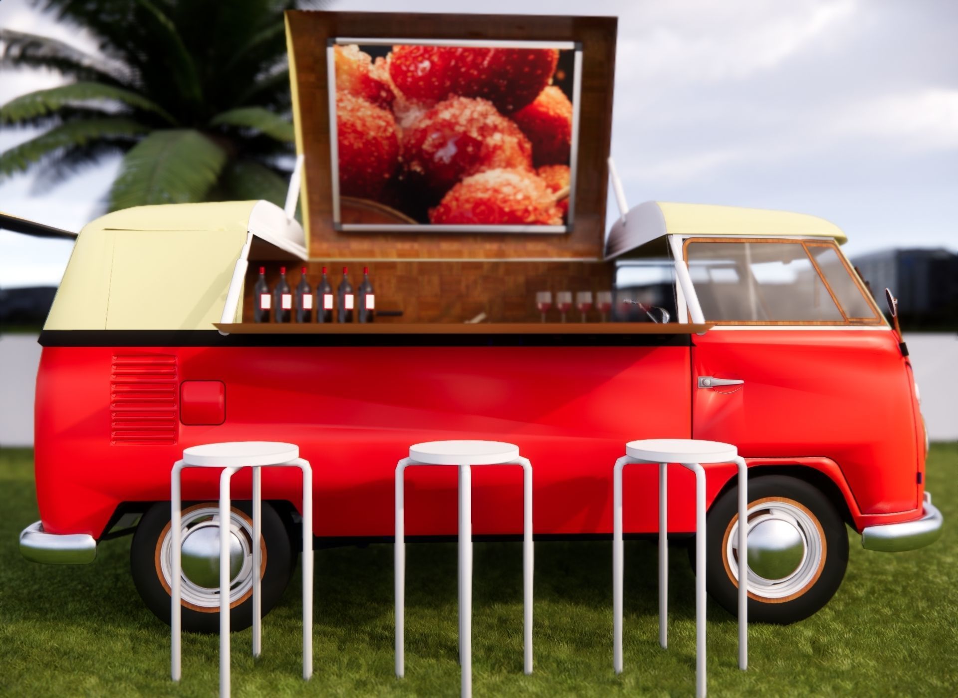 food truck 3d model 3D model_1