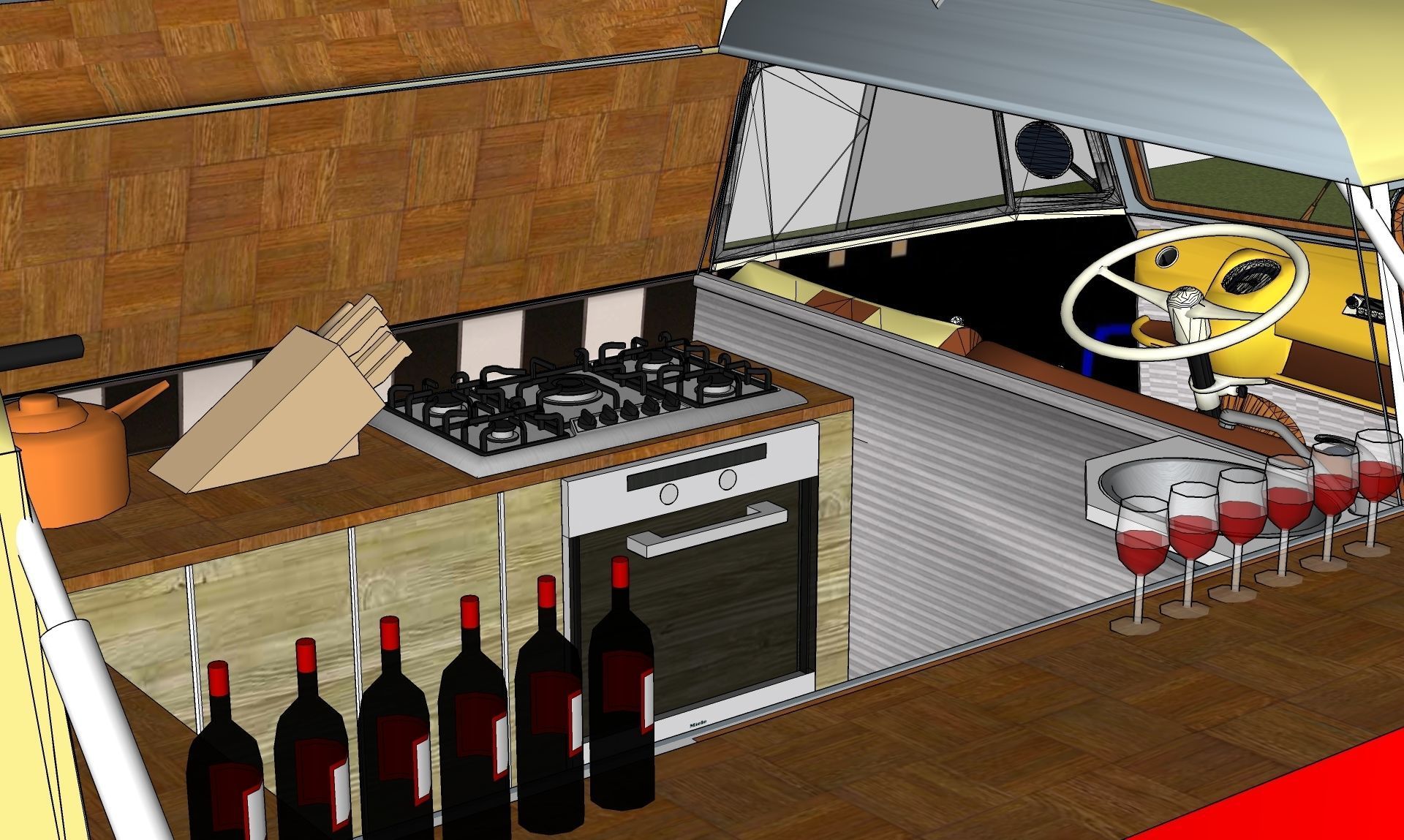 food truck 3d model 3D model_6