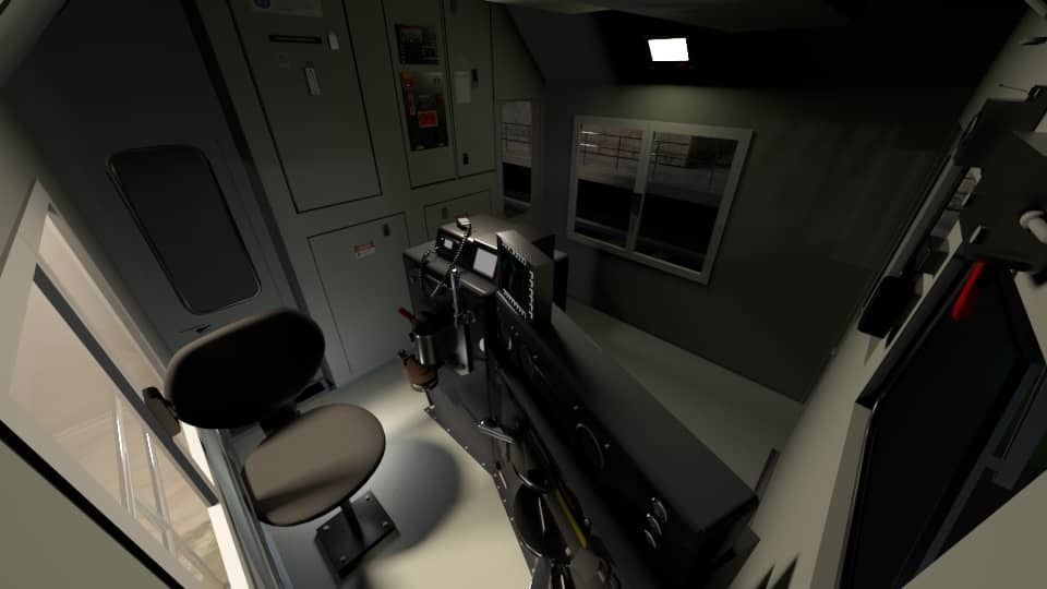 Locomotive GM-26 Low-poly 3D model_5