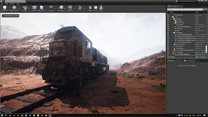 Locomotive GM-26 Low-poly 3D model 3
