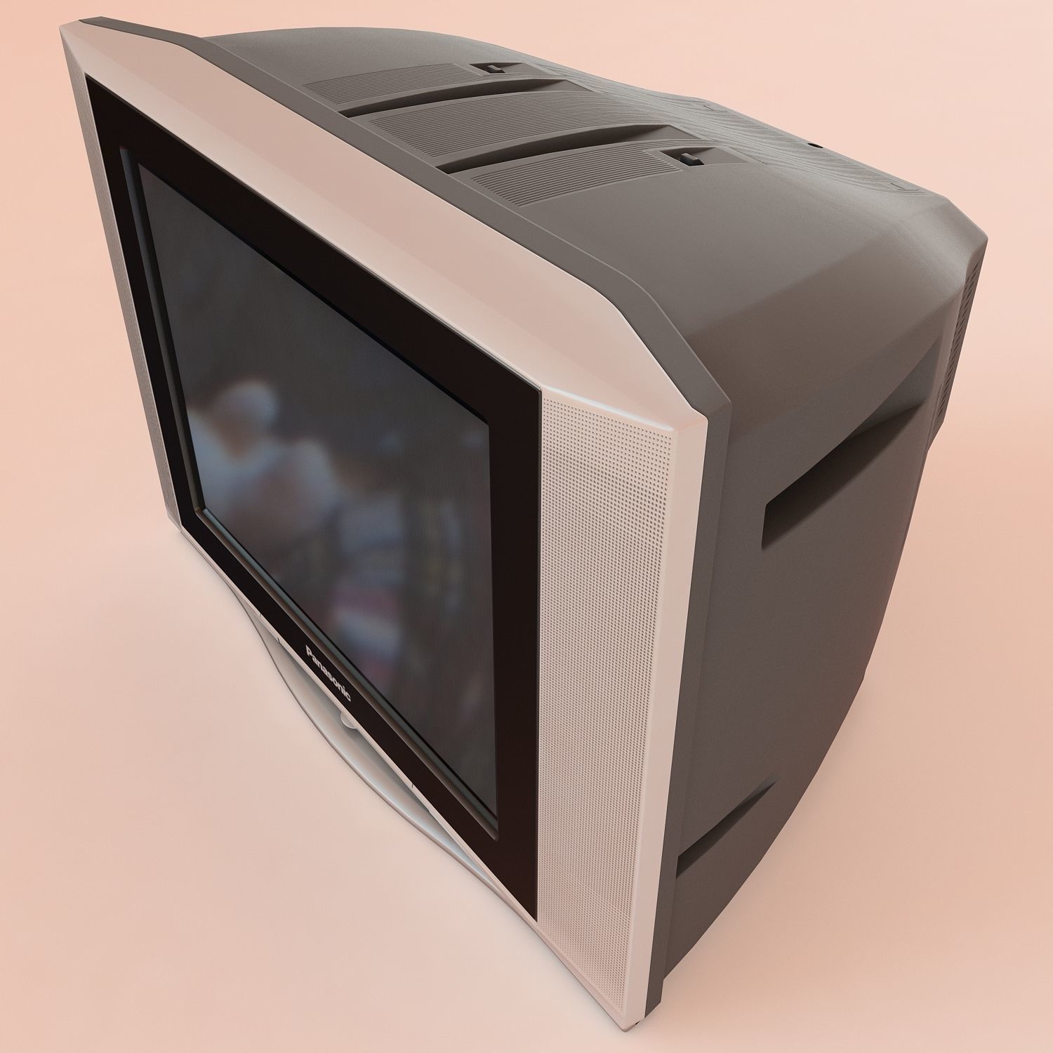 TV Panasonic TX-21FG50T Low-poly 3D model_13