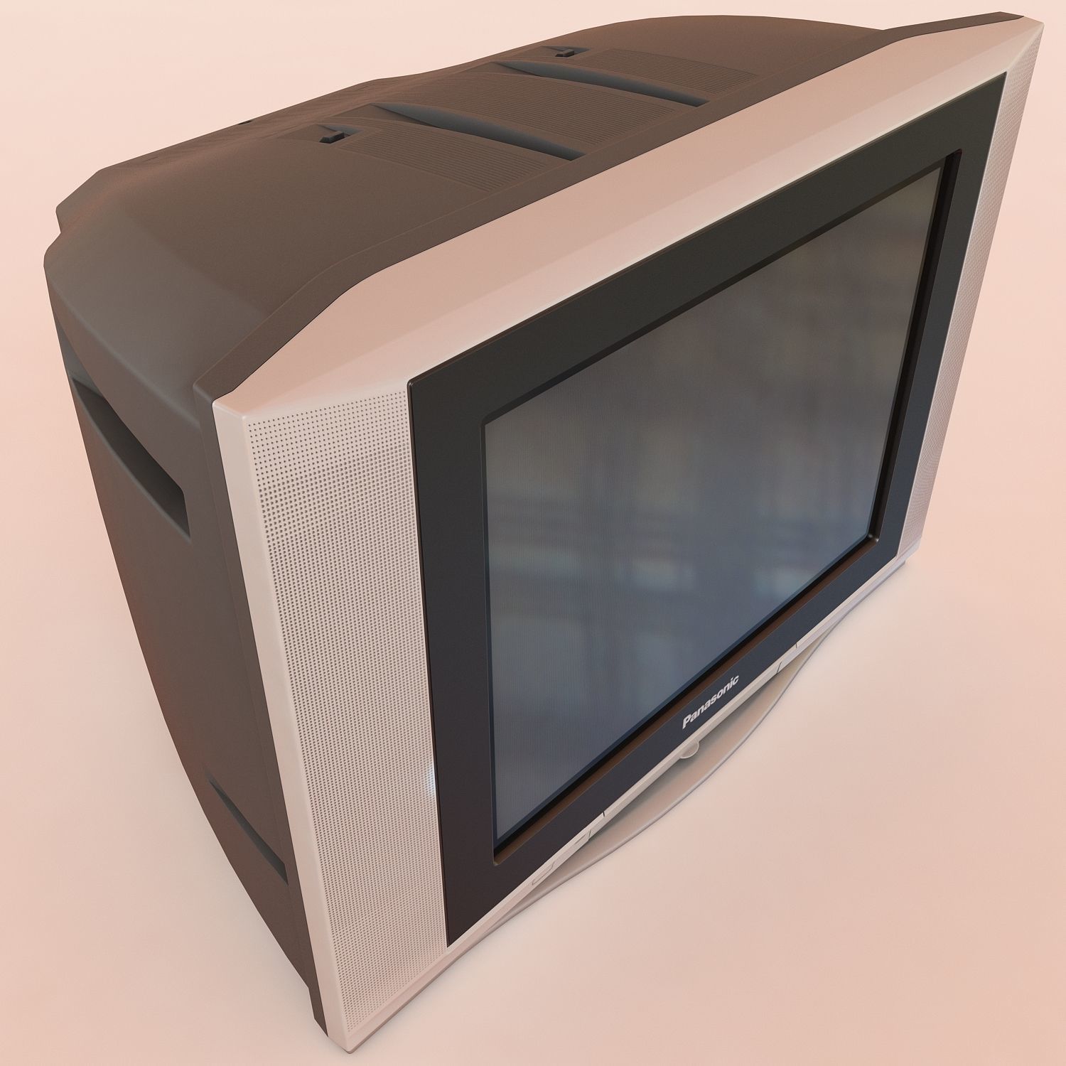 TV Panasonic TX-21FG50T Low-poly 3D model_12