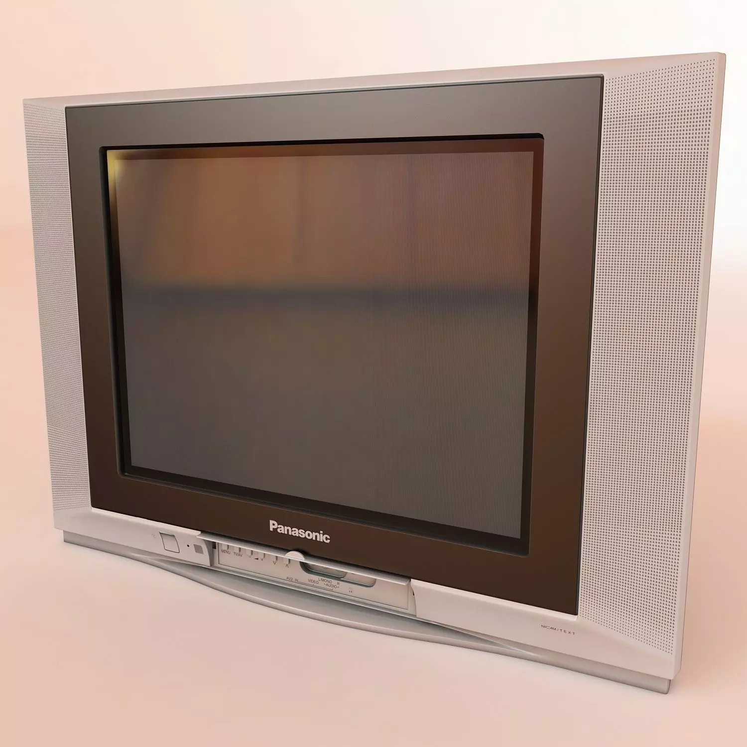 TV Panasonic TX-21FG50T Low-poly 3D model_0