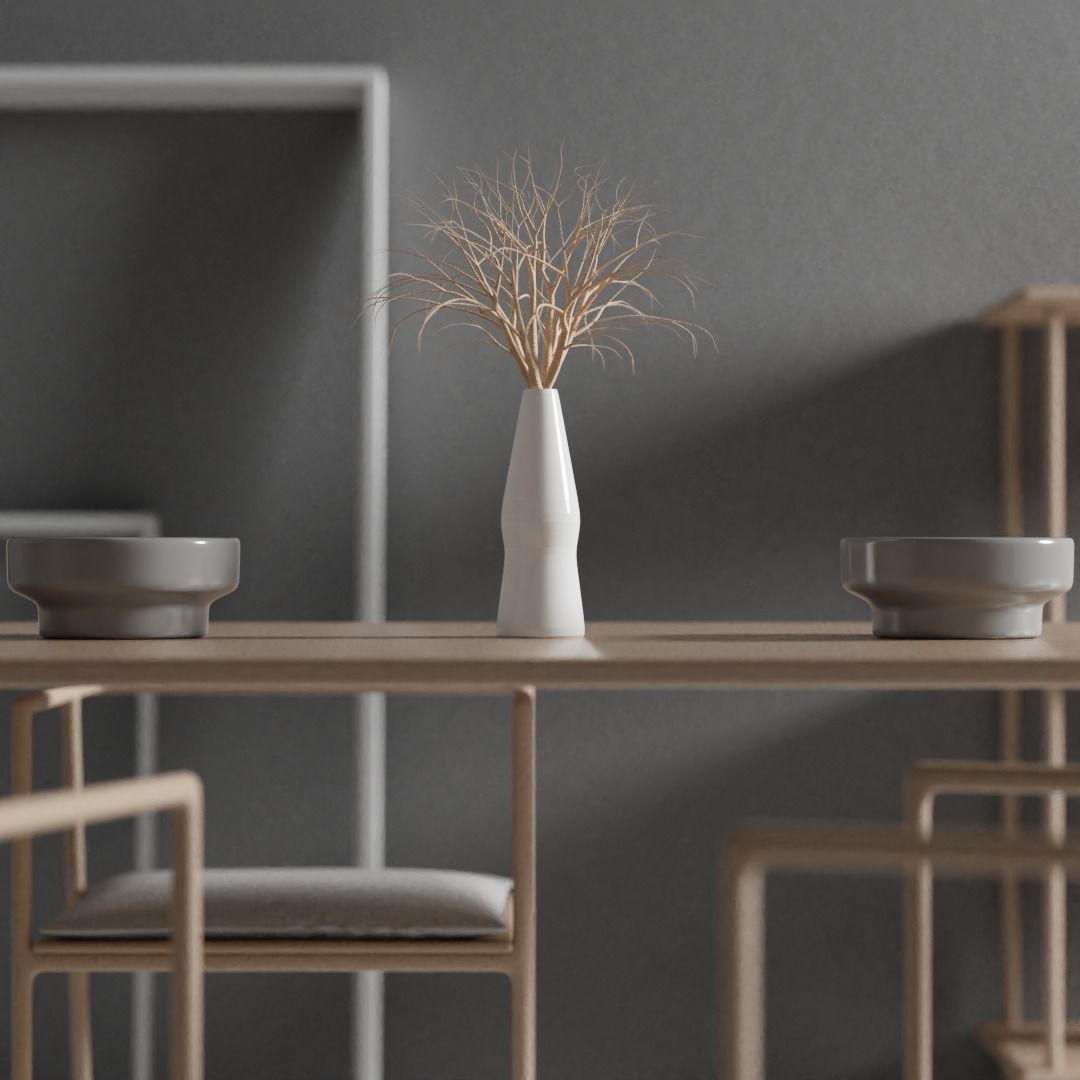 Dining Room Free 3D model_2