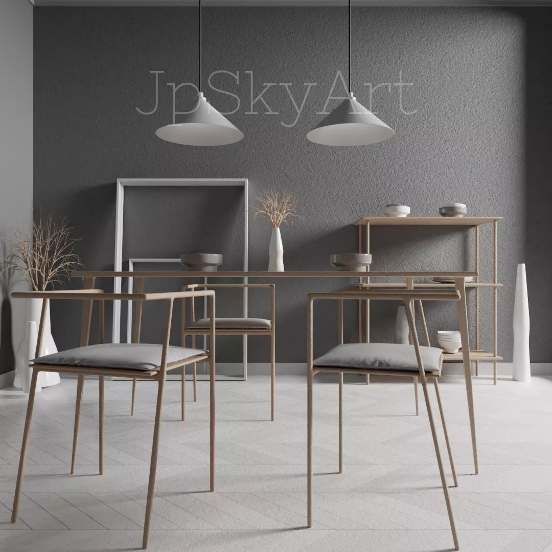 Dining Room Free 3D model_0