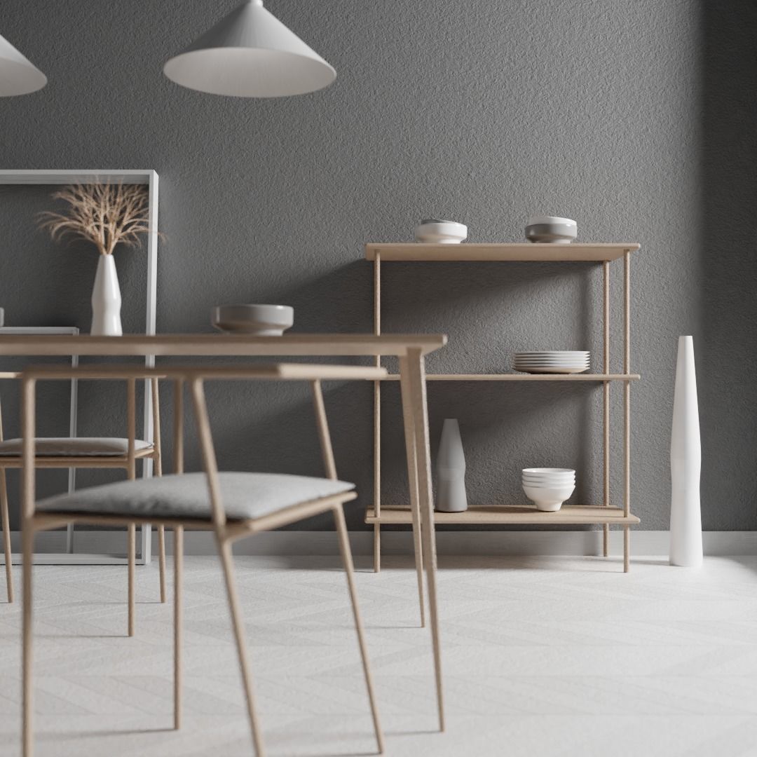 Dining Room Free 3D model_1