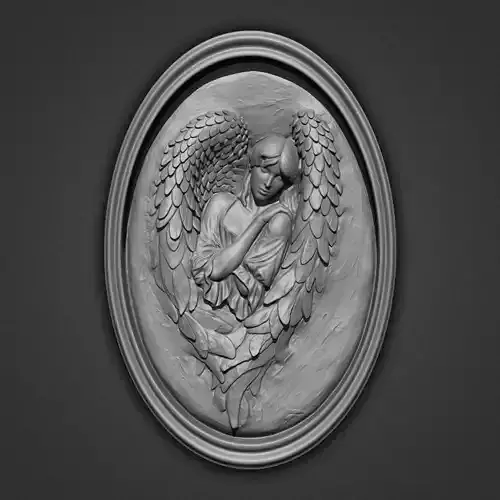 Medallion Angel 3D