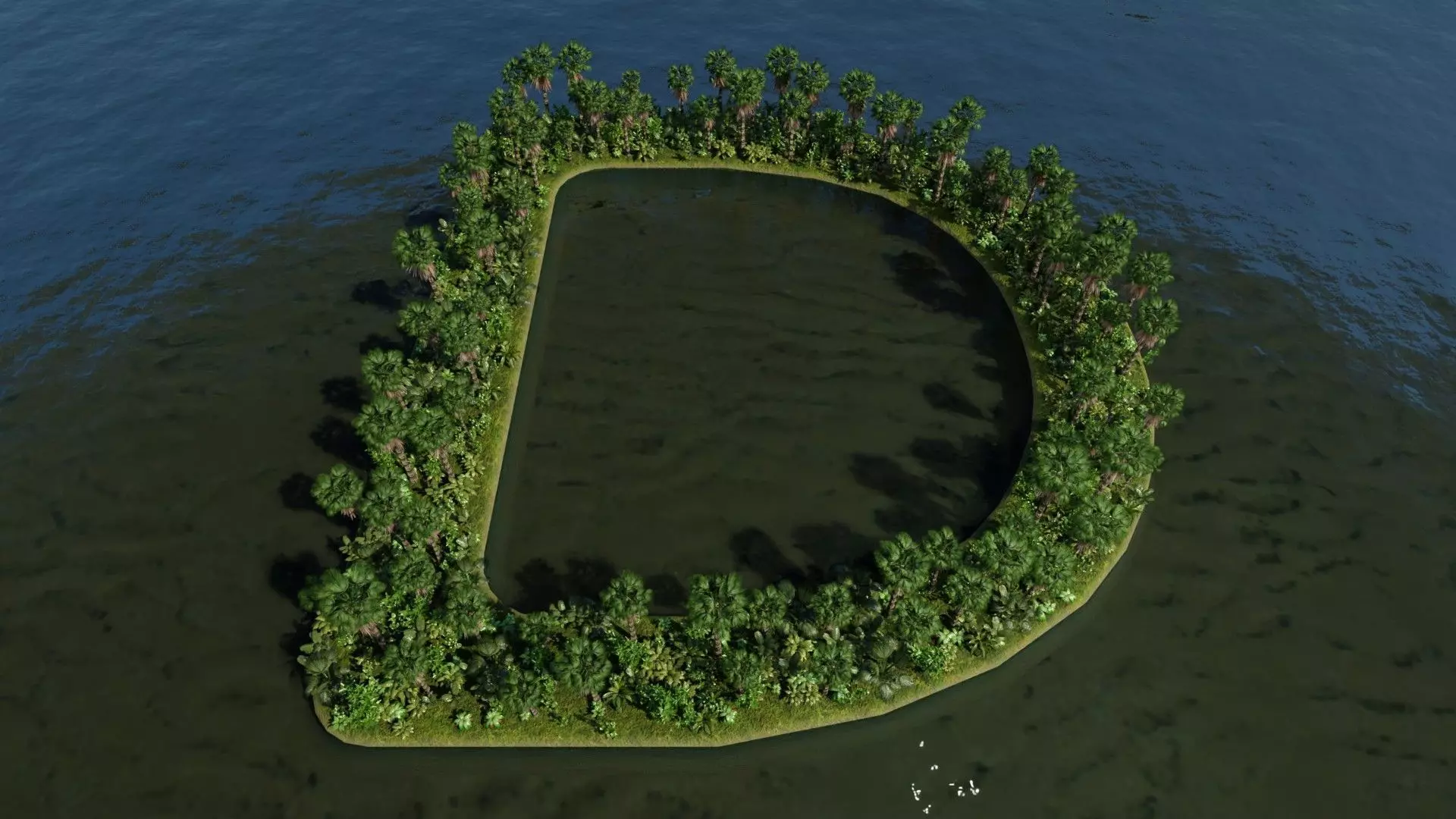 D Alphabet Island 3D model_0