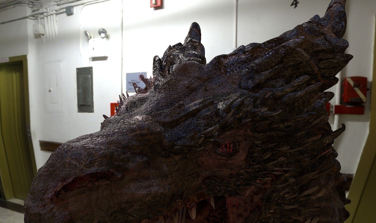 Dragon Head Realistic Low-poly 3D model_8