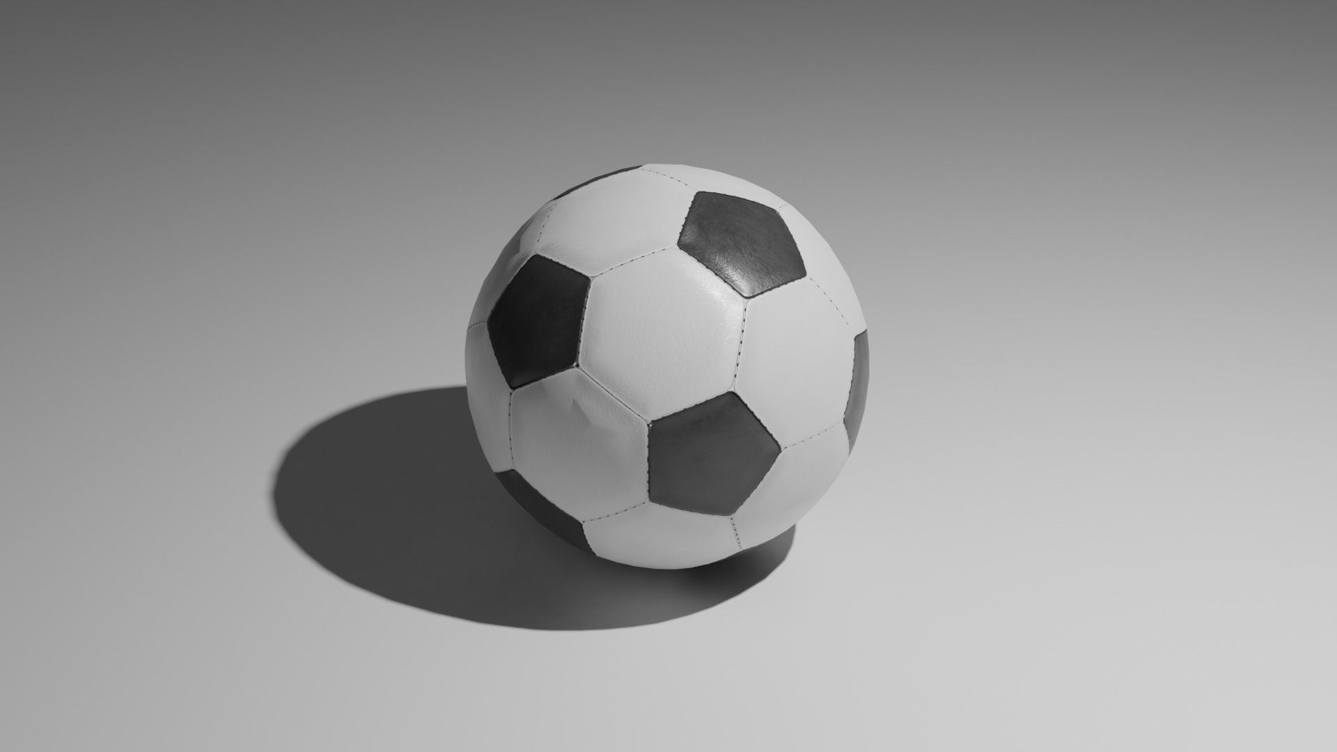 Simple Low Poly Soccer Ball Football Free low-poly 3D model_3