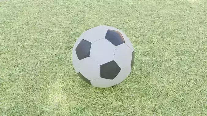 Simple Low Poly Soccer Ball Football Free low-poly 3D model