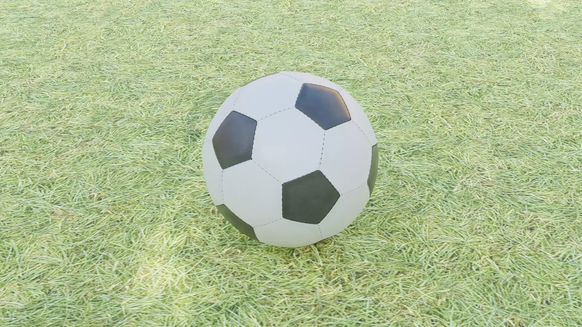 Simple Low Poly Soccer Ball Football Free low-poly 3D model_0