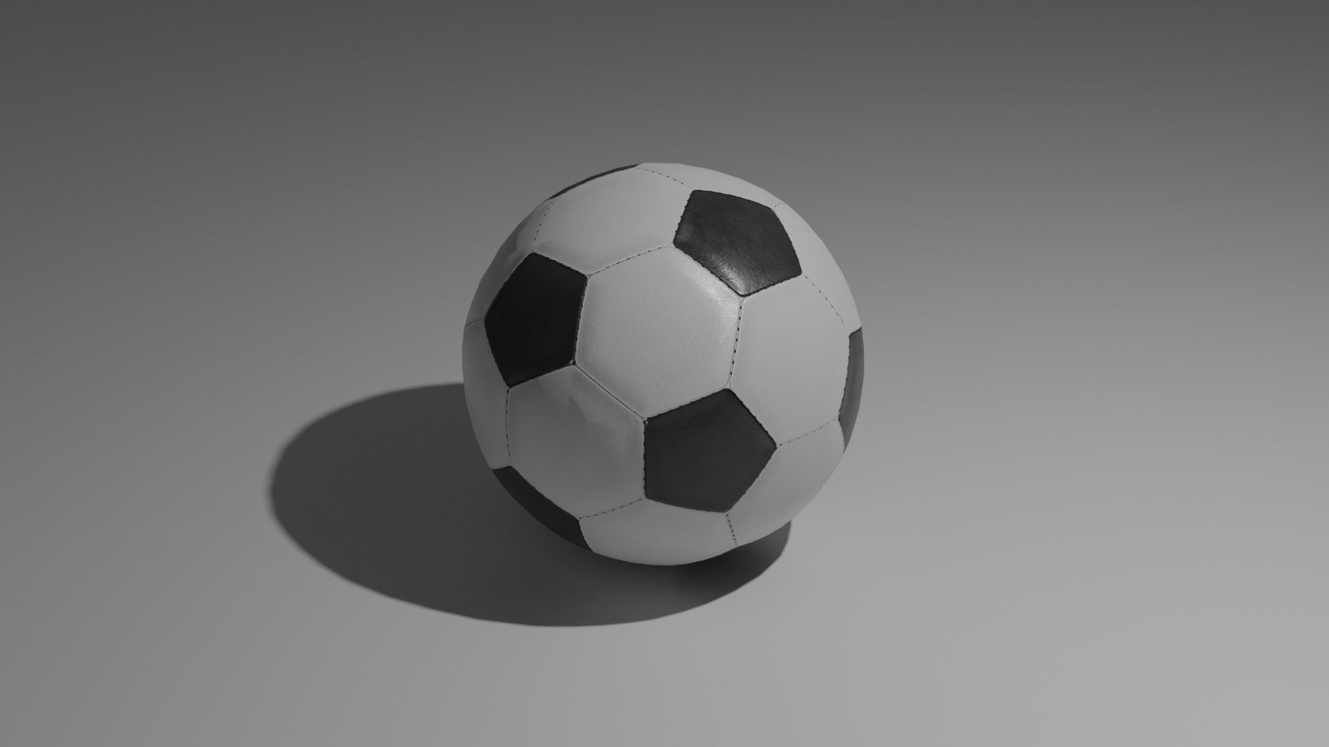 Simple Low Poly Soccer Ball Football Free low-poly 3D model_4