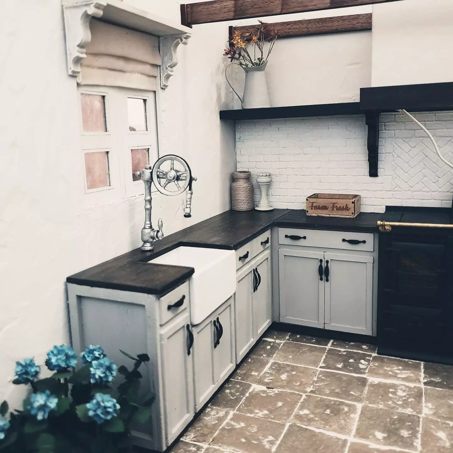 Kitchen faucet steampunk 12 scale 3D print model_0