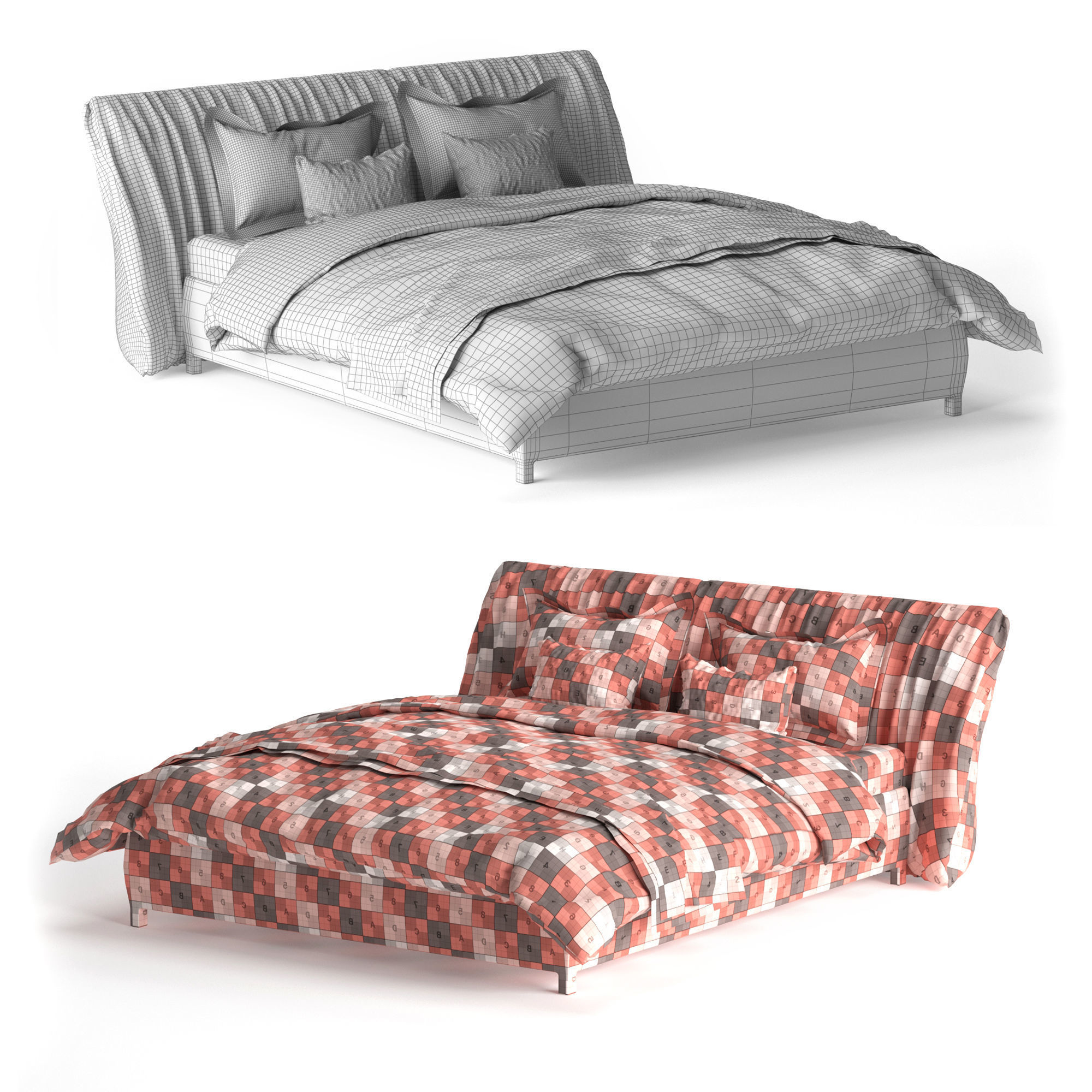 MisuraEmme Bed 3D model_9