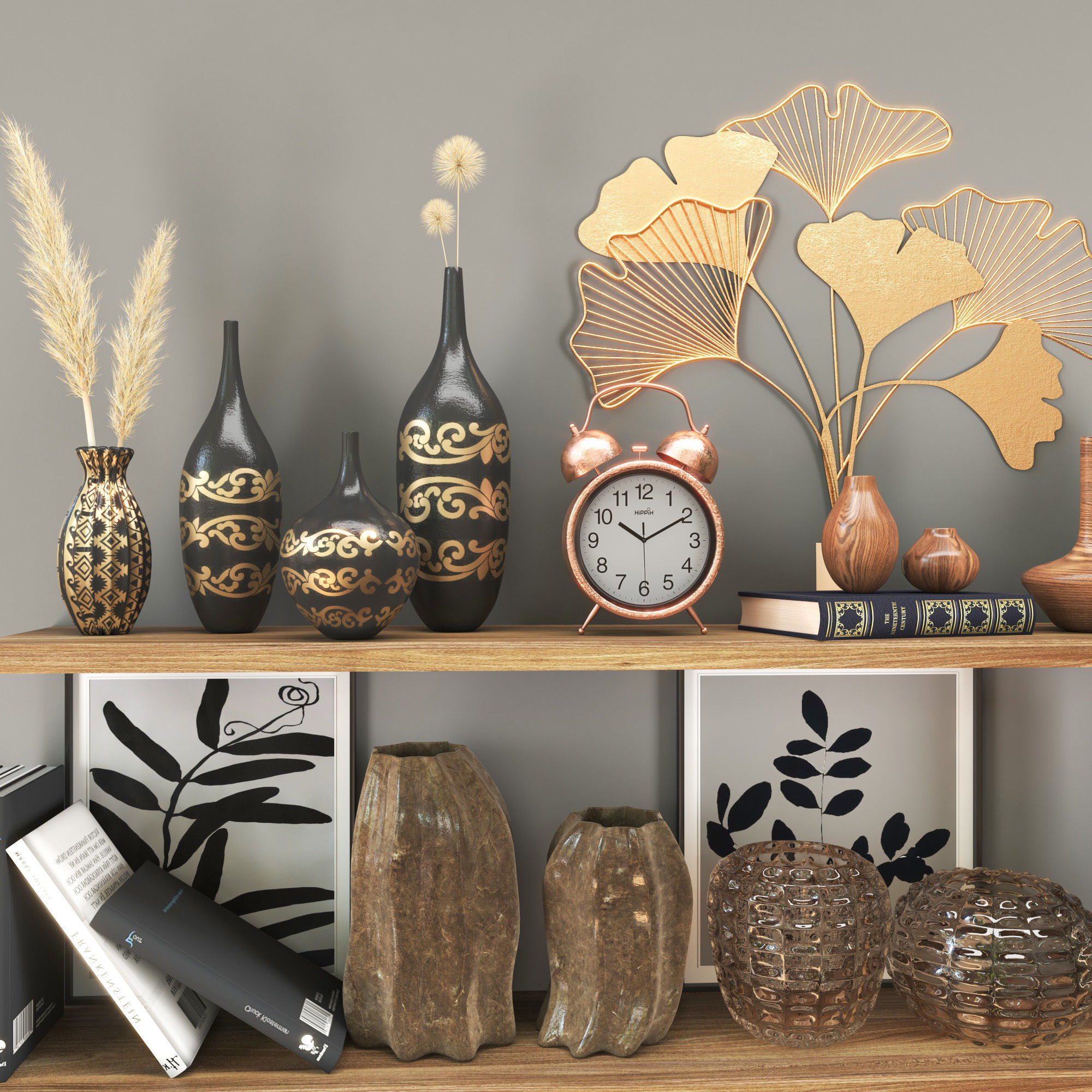 Decorative set 04 3D model_2