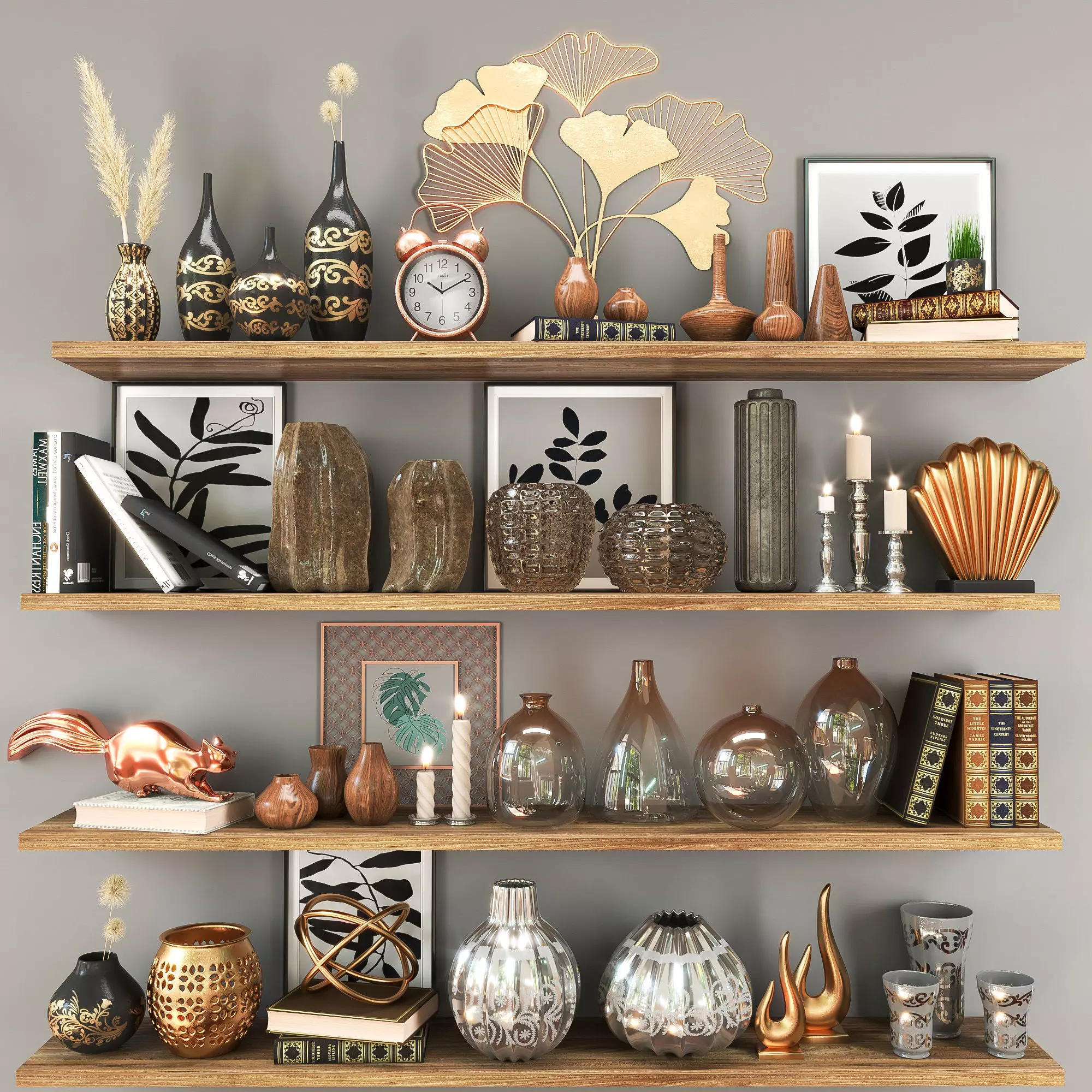 Decorative set 04 3D model_0