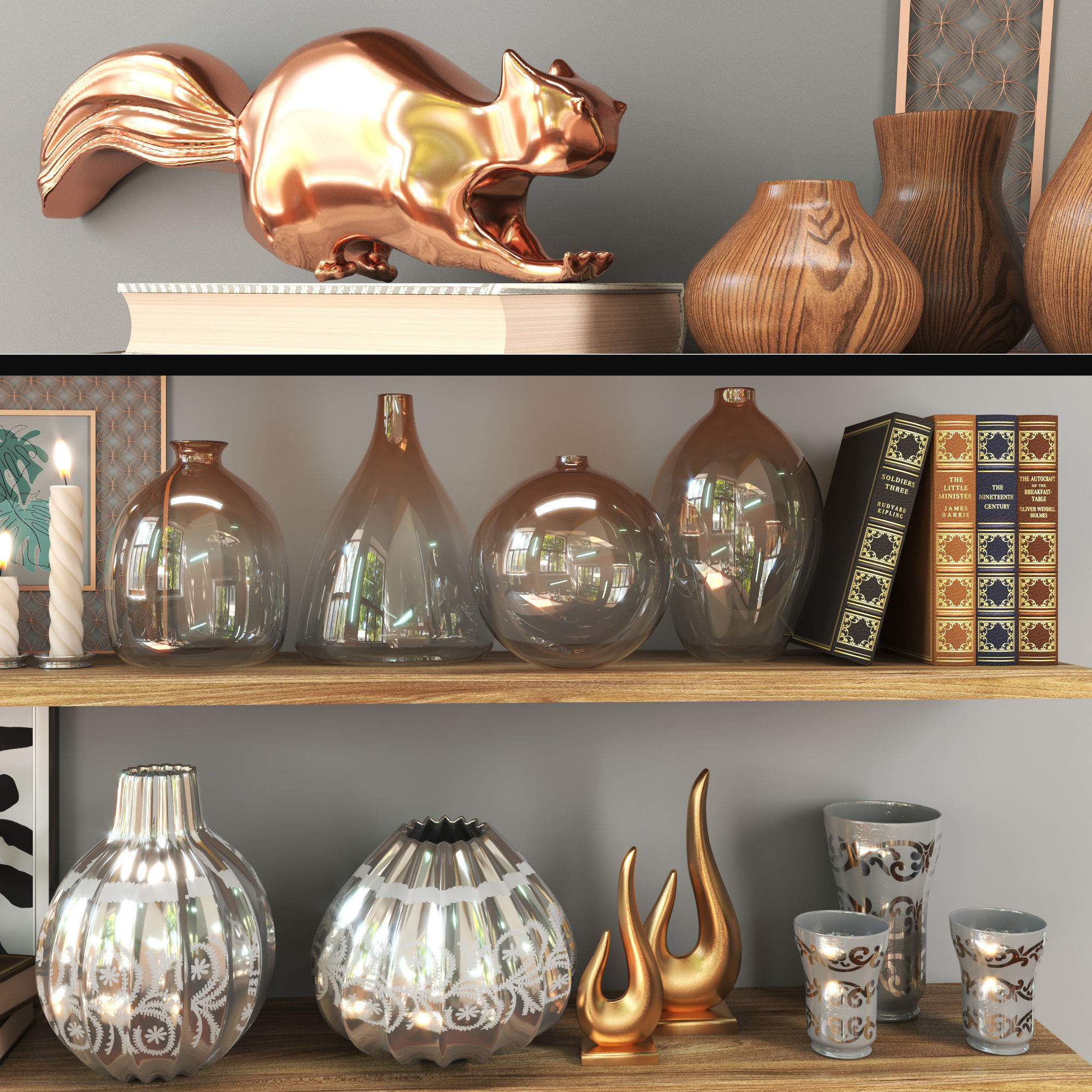 Decorative set 04 3D model_3