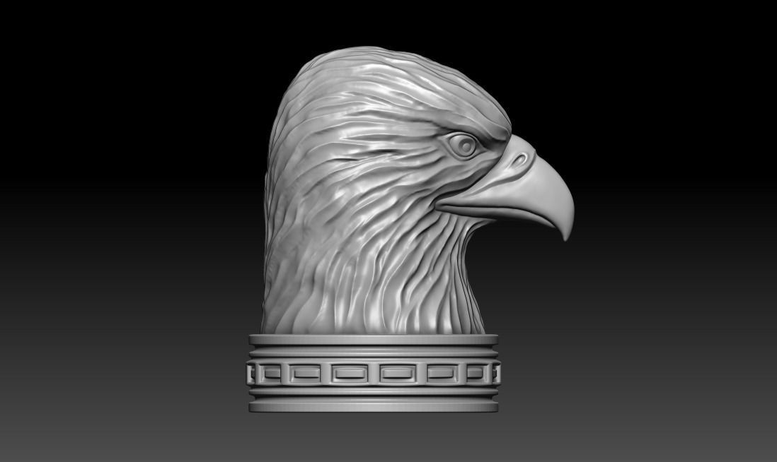 Eagle Head 3D print model_3