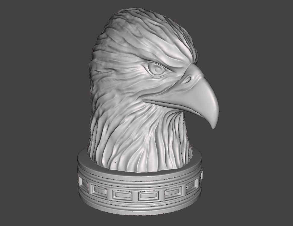 Eagle Head 3D print model_4