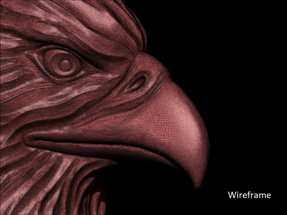 Eagle Head 3D print model_6