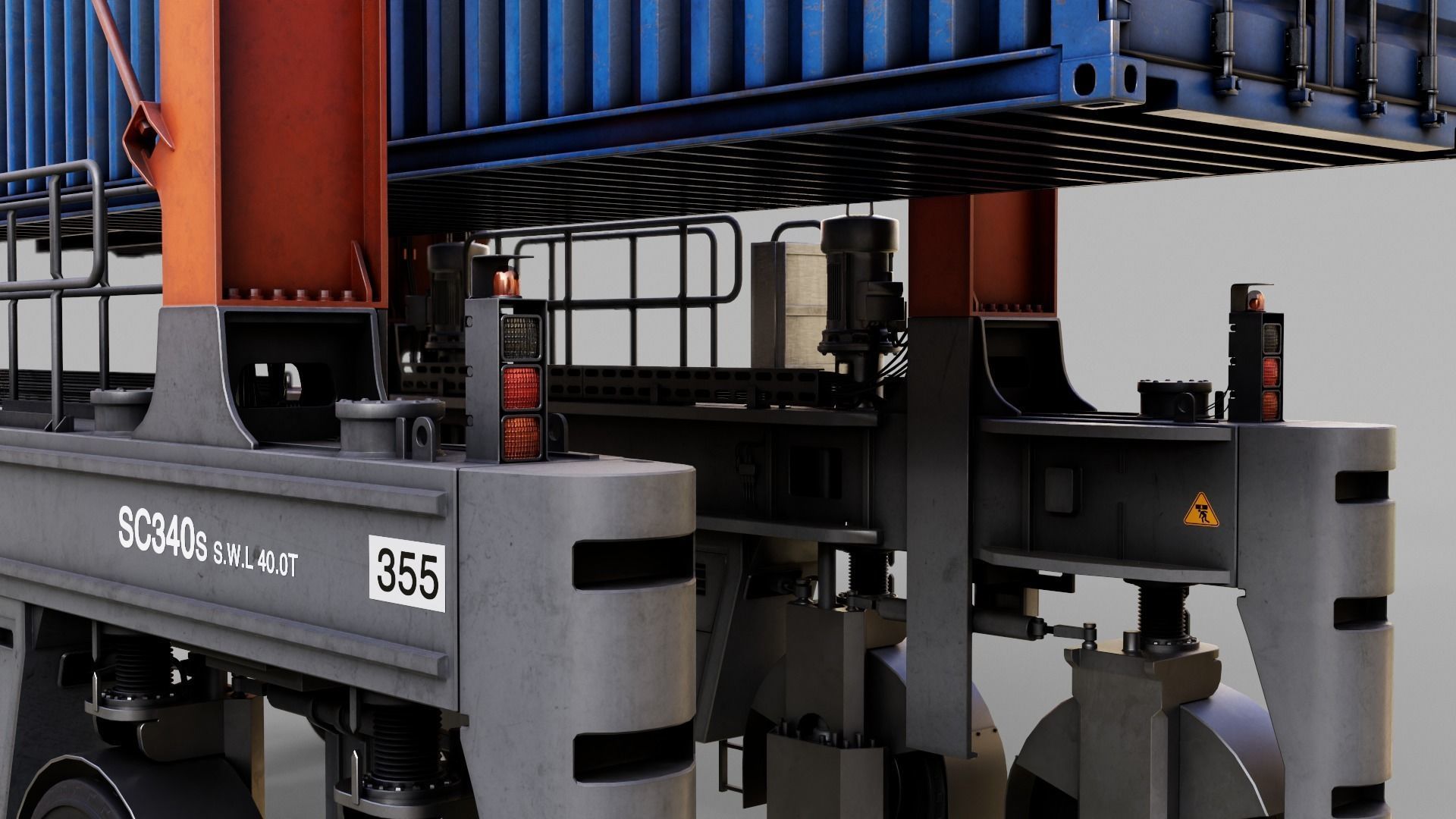 Straddle carrier 3D model_30