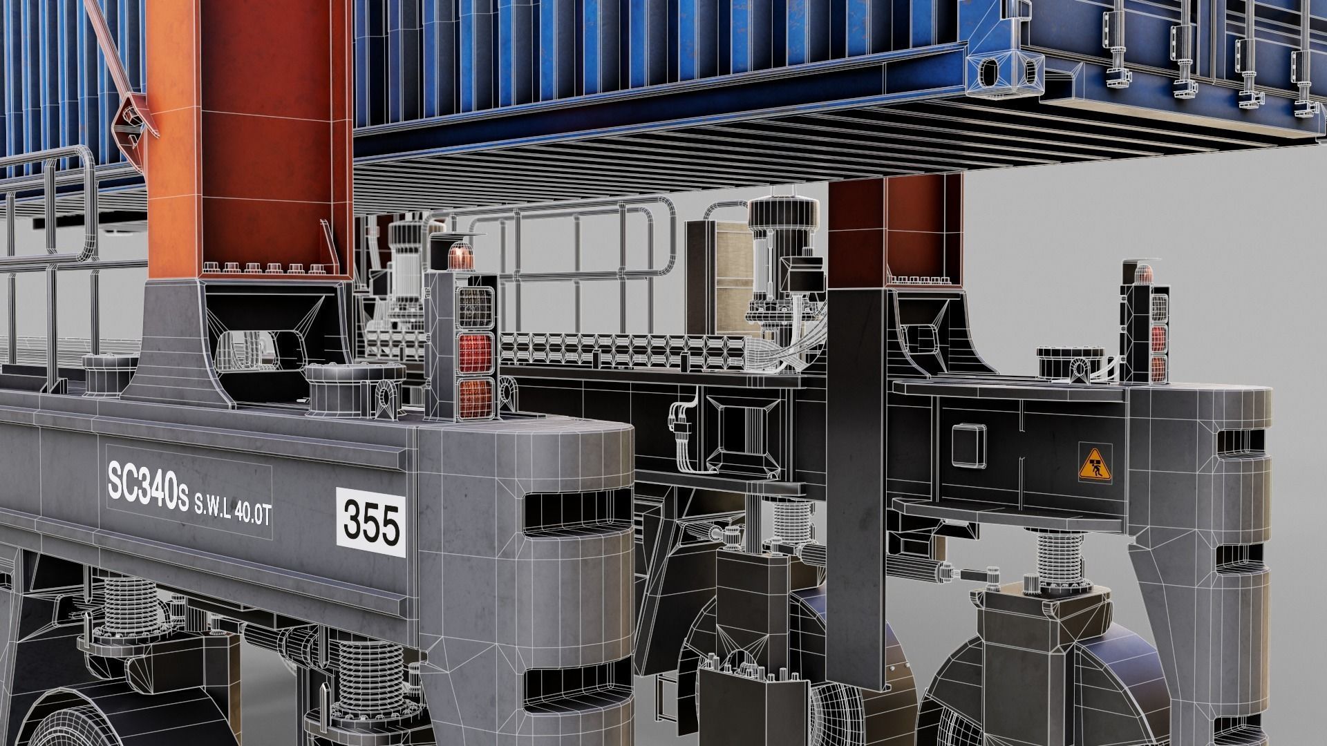 Straddle carrier 3D model_32