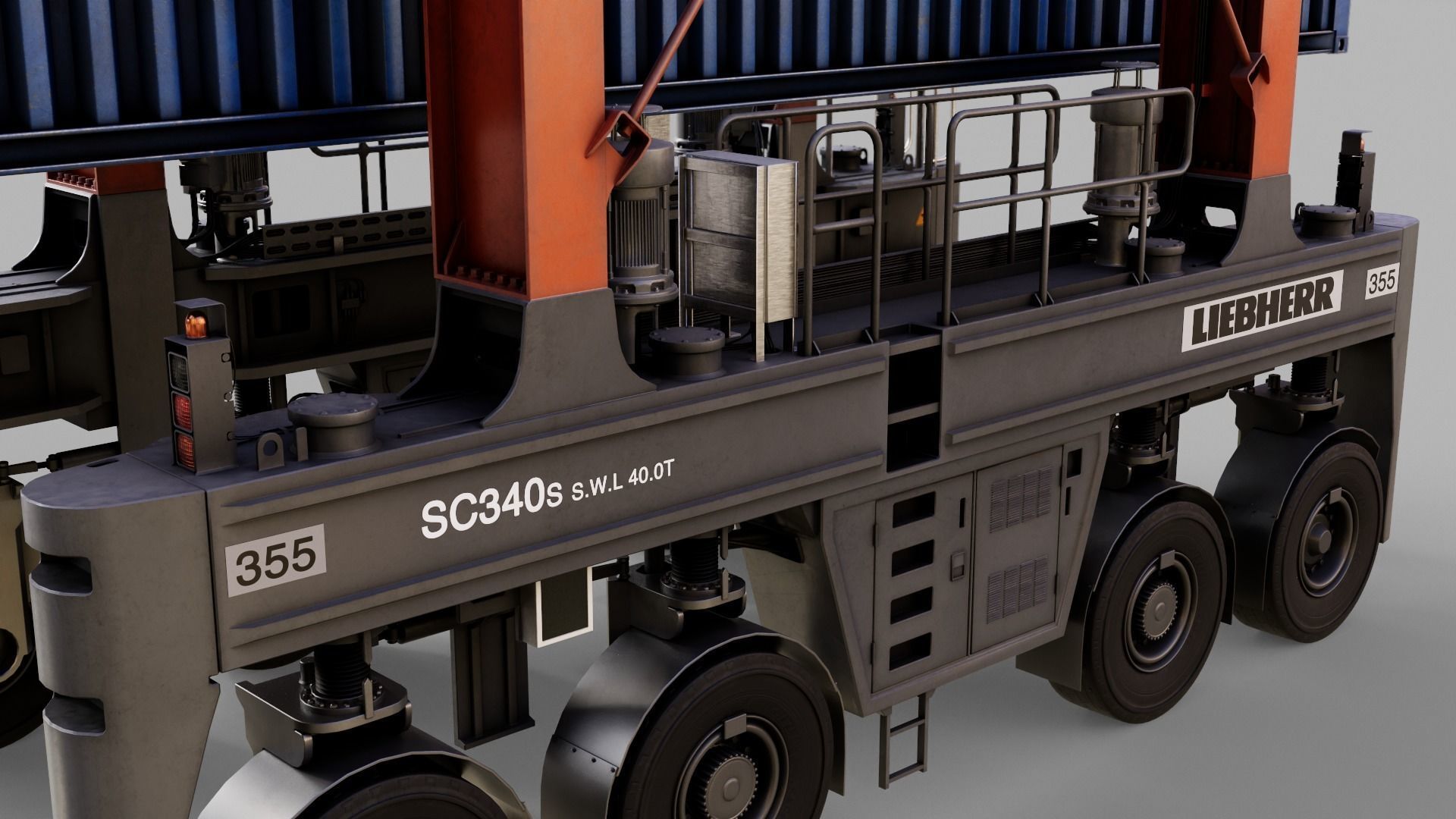 Straddle carrier 3D model_28