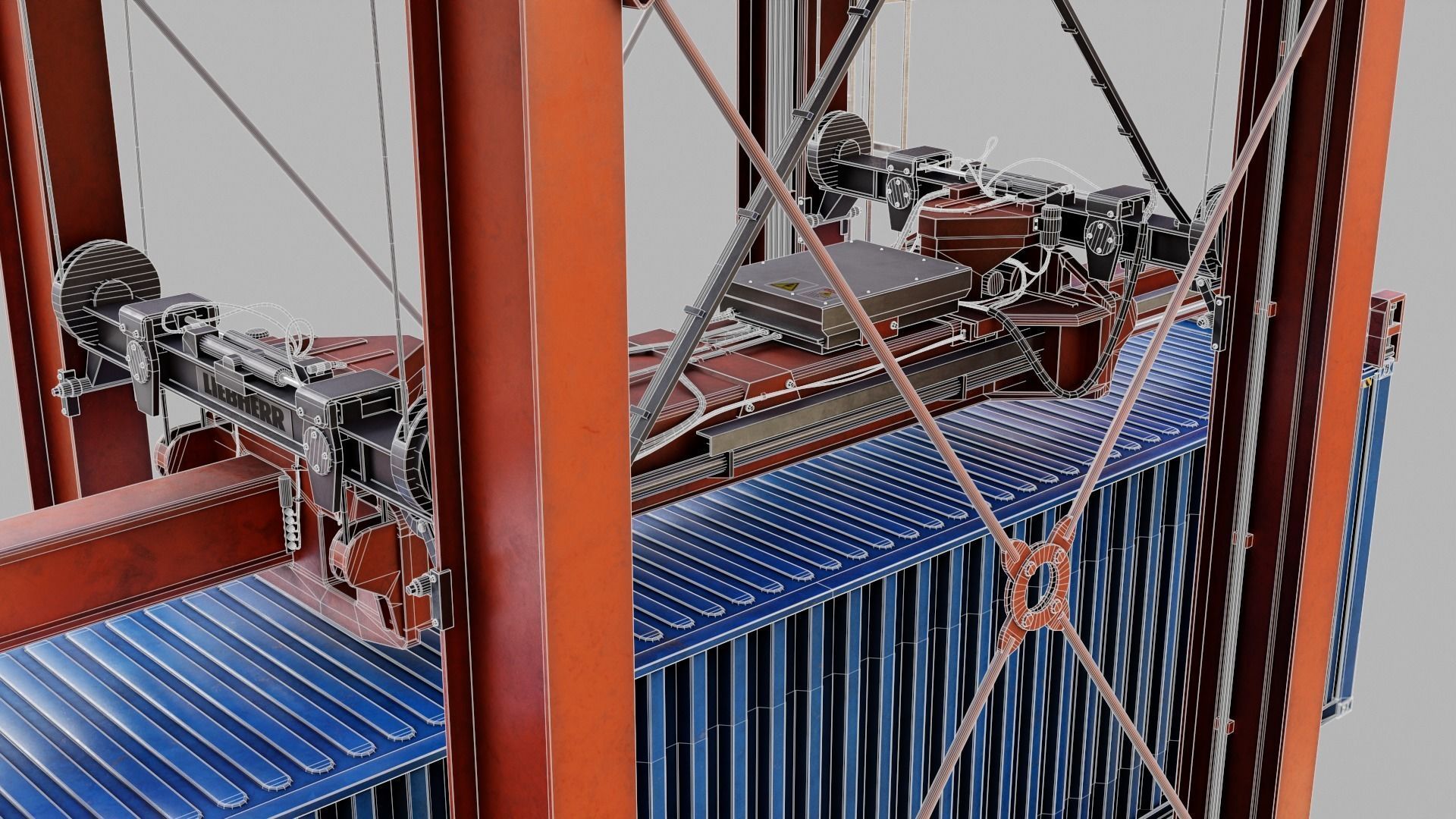 Straddle carrier 3D model_41