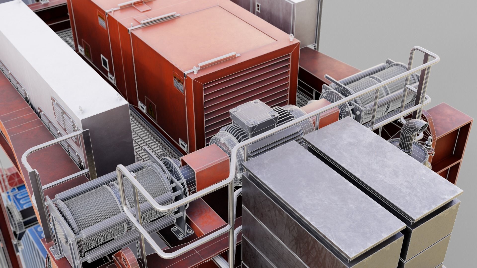 Straddle carrier 3D model_31