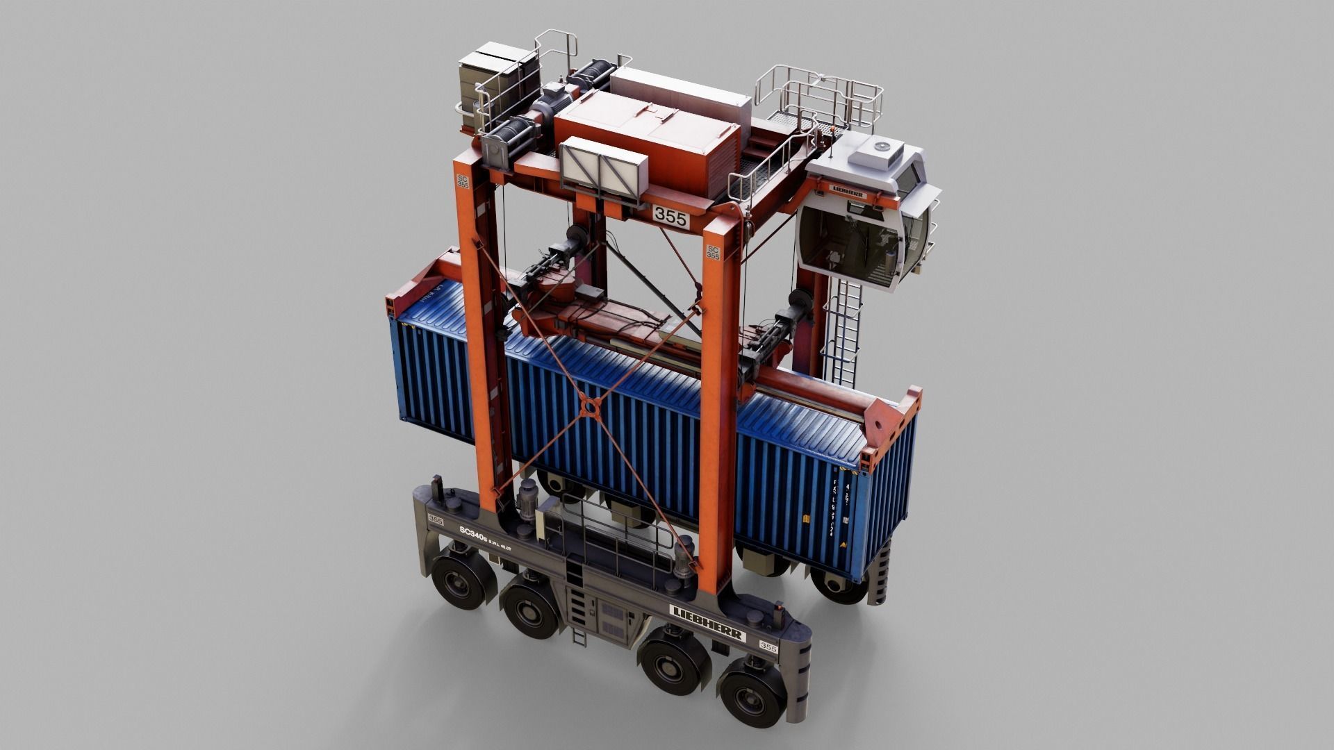 Straddle carrier 3D model_15