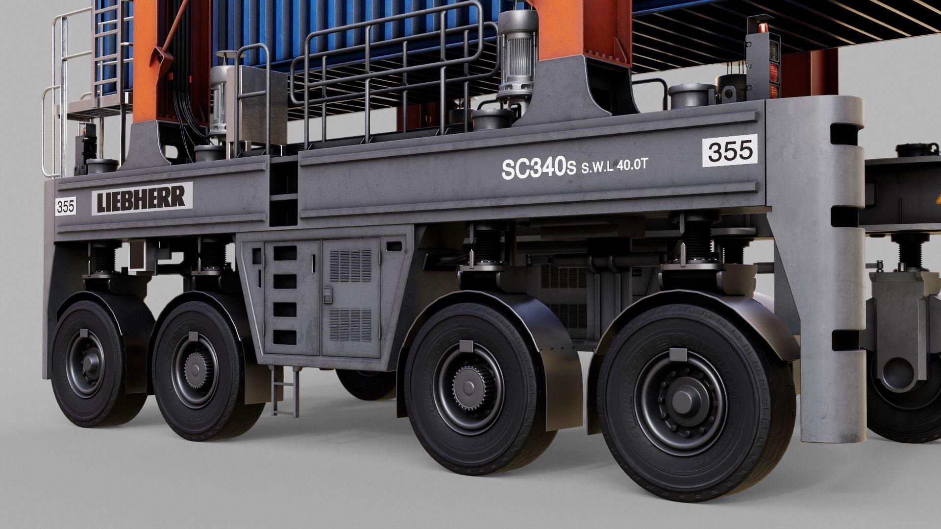 Straddle carrier 3D model_24