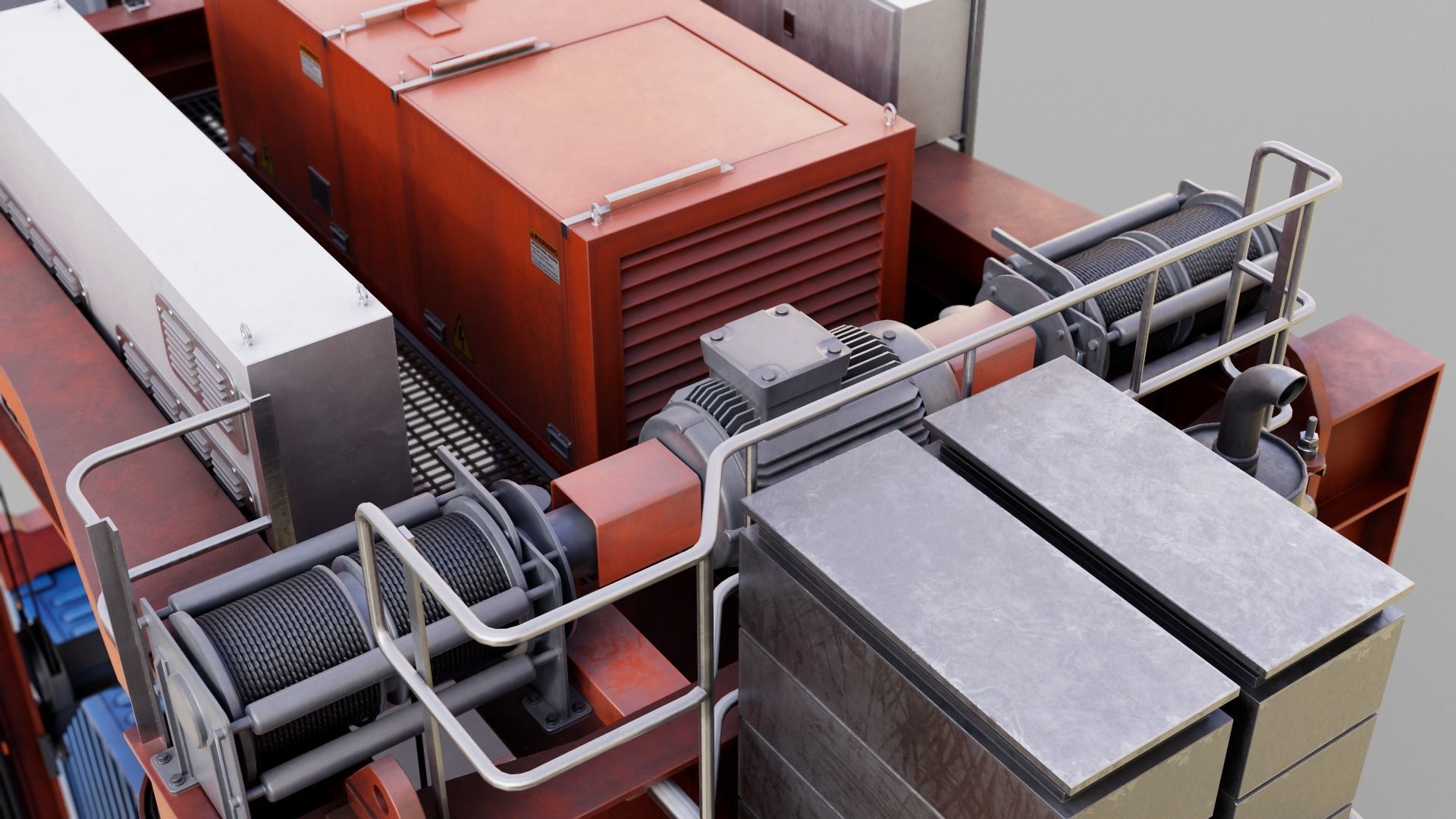 Straddle carrier 3D model_21