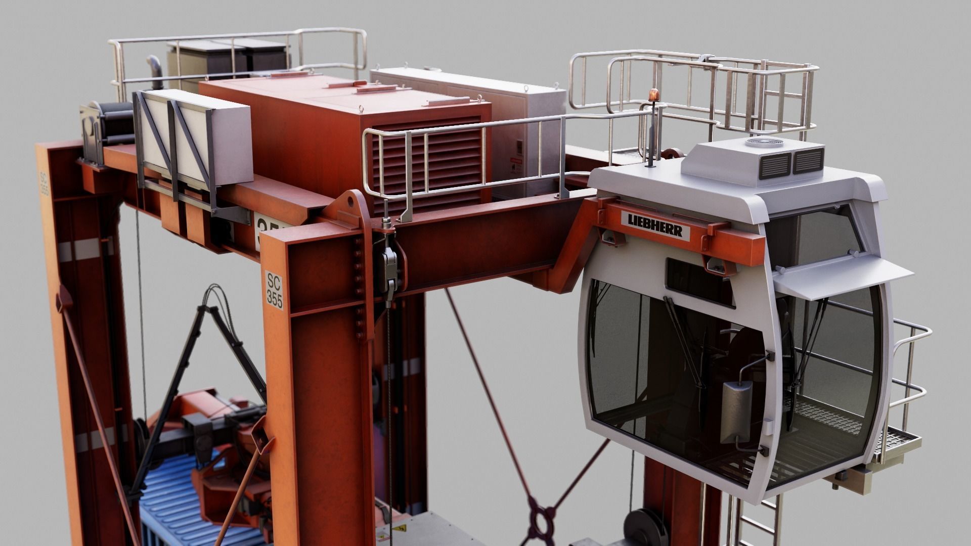 Straddle carrier 3D model_20