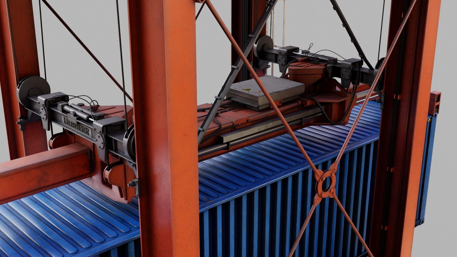 Straddle carrier 3D model_27