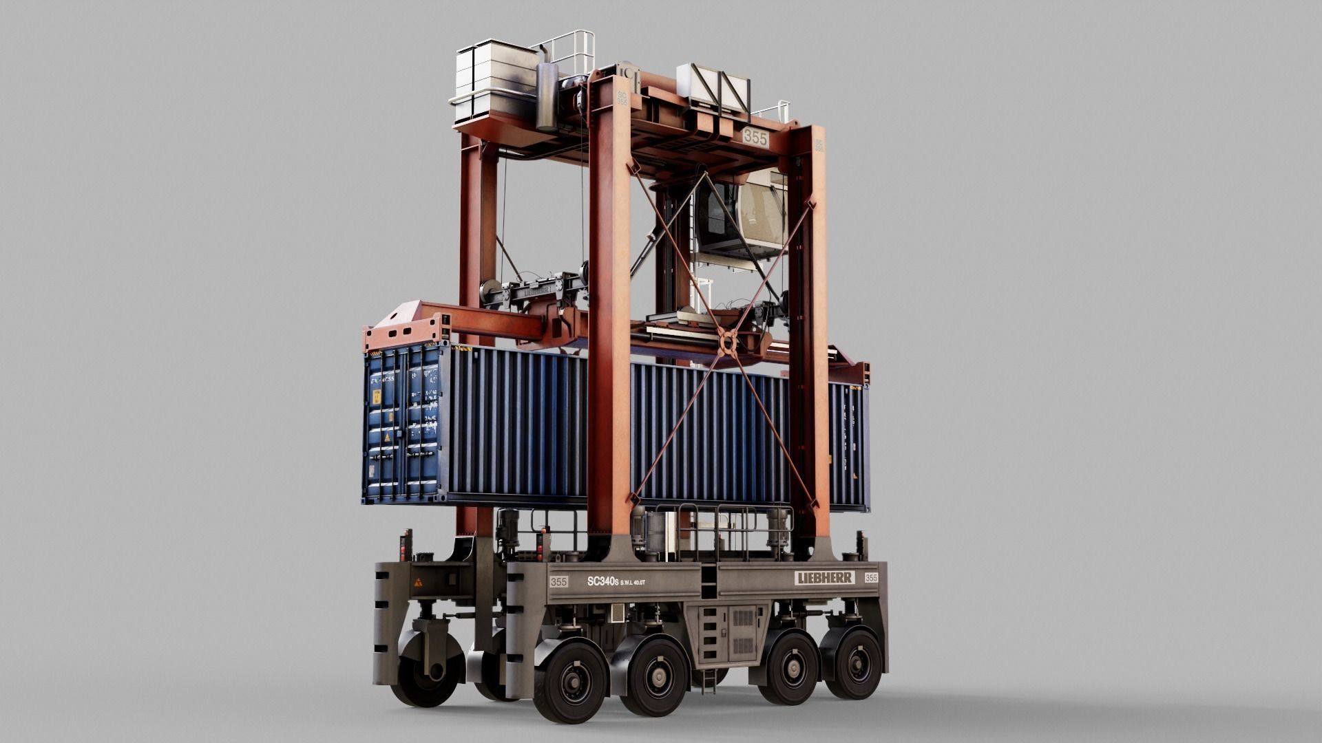 Straddle carrier 3D model_18