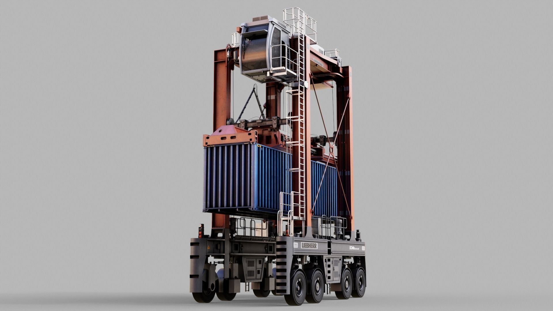 Straddle carrier 3D model_16