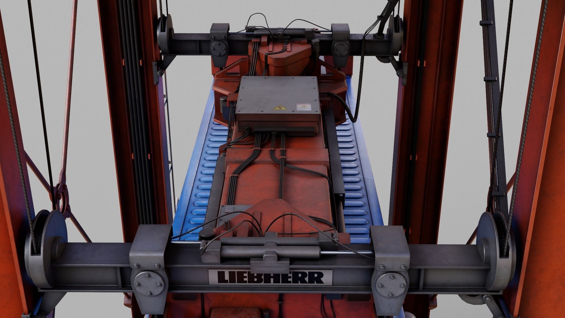 Straddle carrier 3D model_23