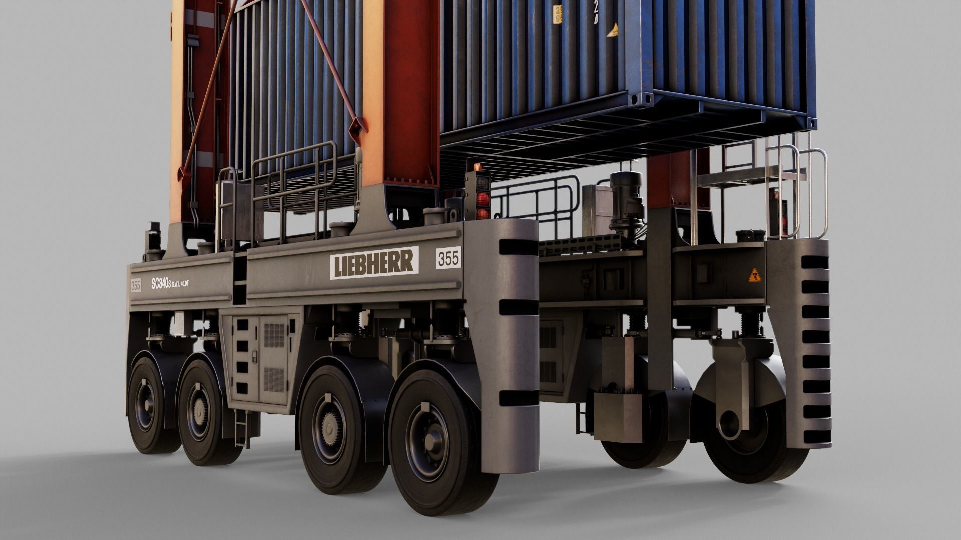 Straddle carrier 3D model_29