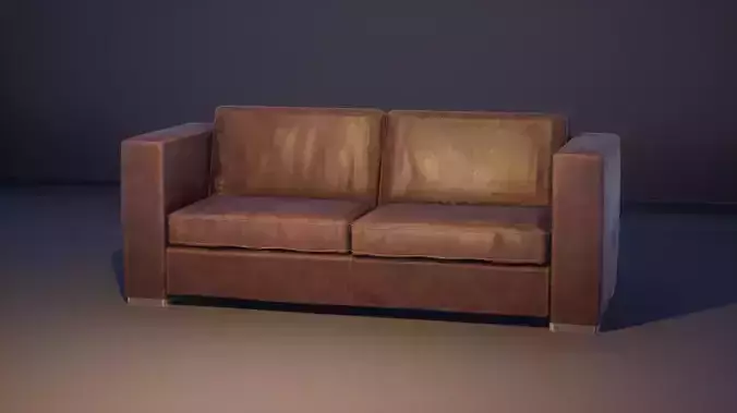 Leather Sofa - PBR 2K Textures