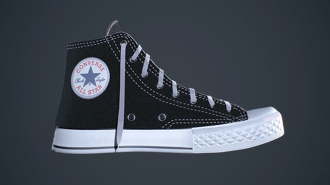 Converse Chuck Taylor All Star Low-poly 3D model