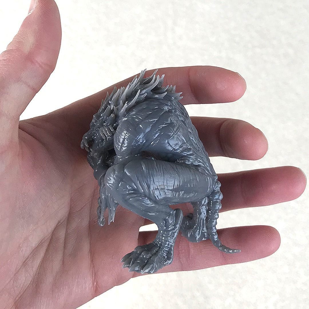 Undead Werewolf presupported 3D print model_4