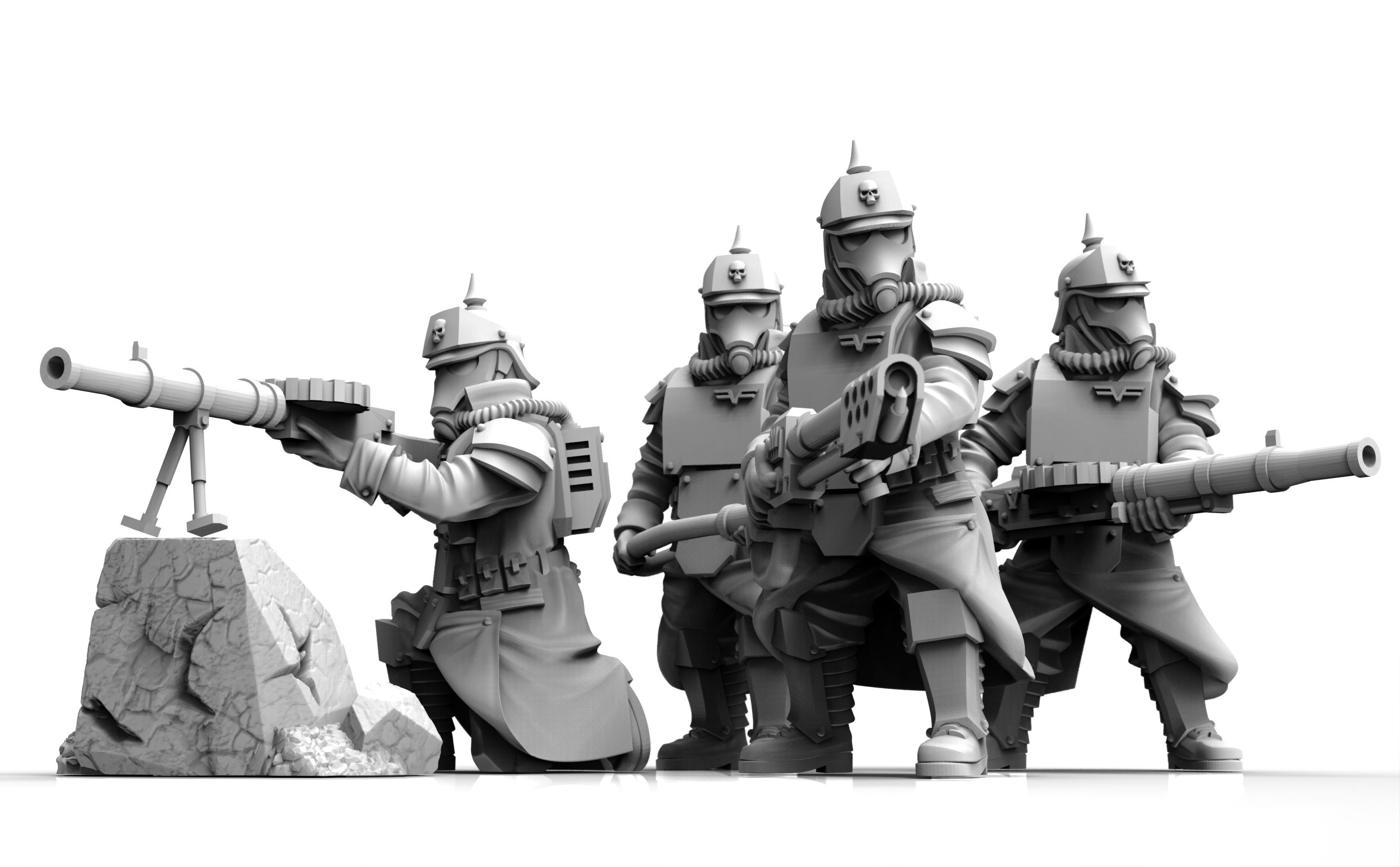 Valour Korps - Shock Infantry Heavy Weapons 3D print model_8