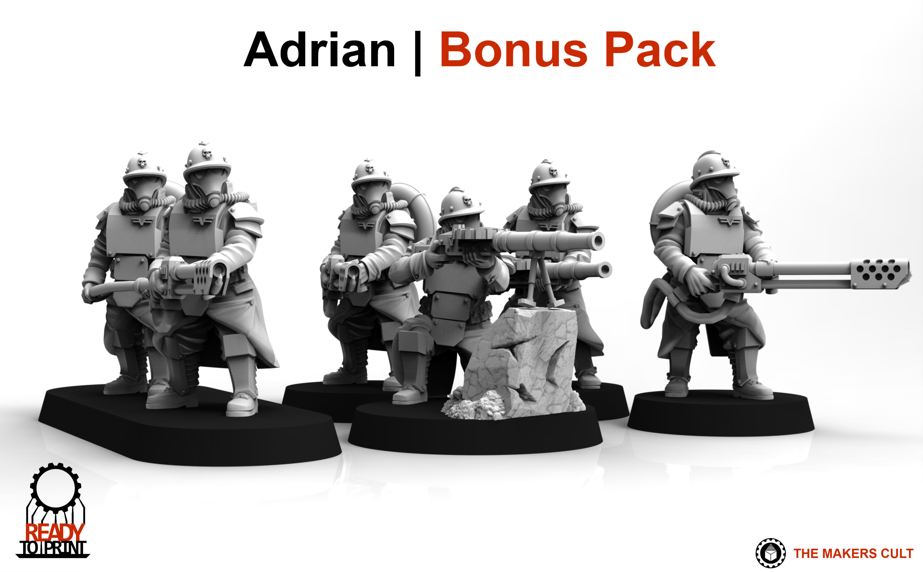 Valour Korps - Shock Infantry Heavy Weapons 3D print model_1