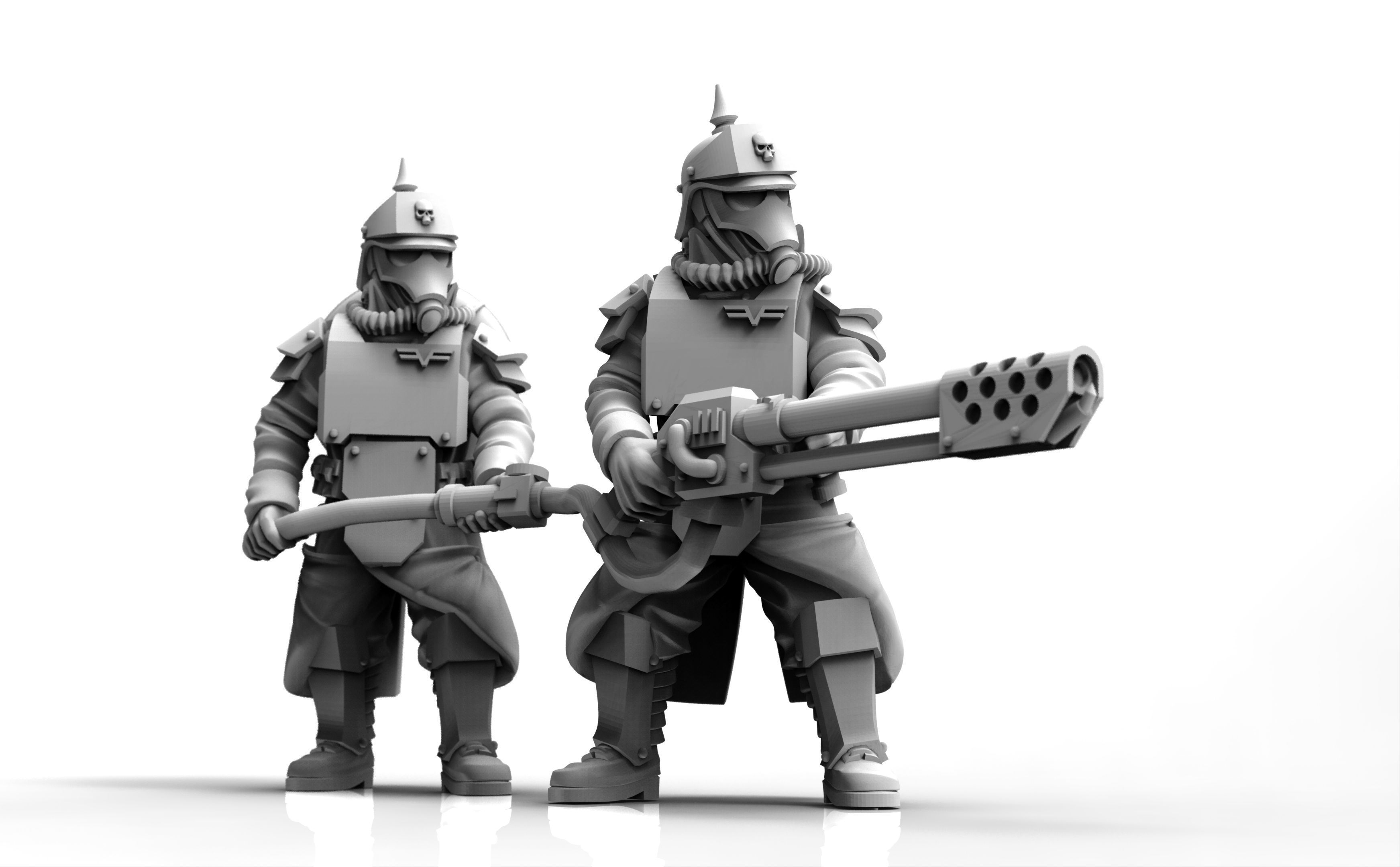 Valour Korps - Shock Infantry Heavy Weapons 3D print model_9