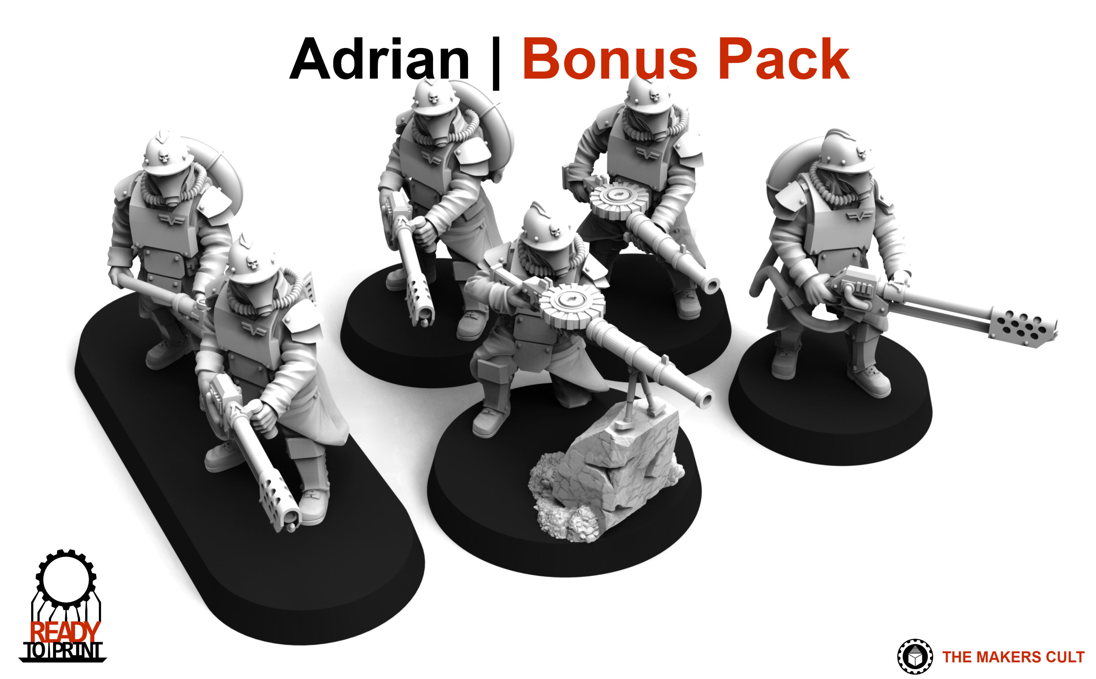 Valour Korps - Shock Infantry Heavy Weapons 3D print model_2