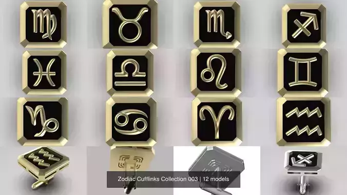 Zodiac Cufflinks Collection 003 