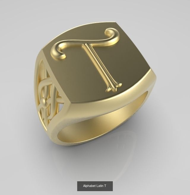 Alphabet Latin Rings Collection _10