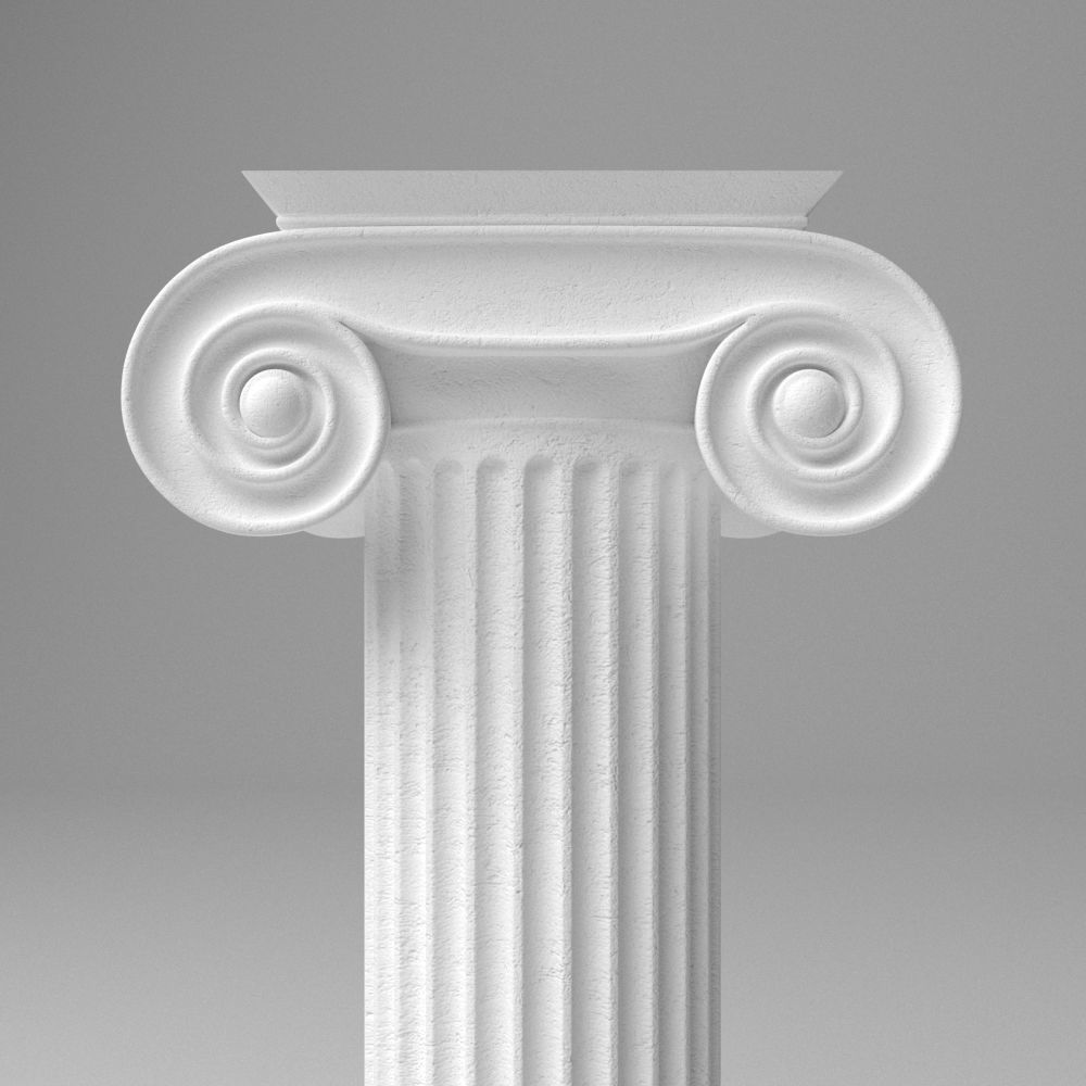 Ionic Column 3D model_2
